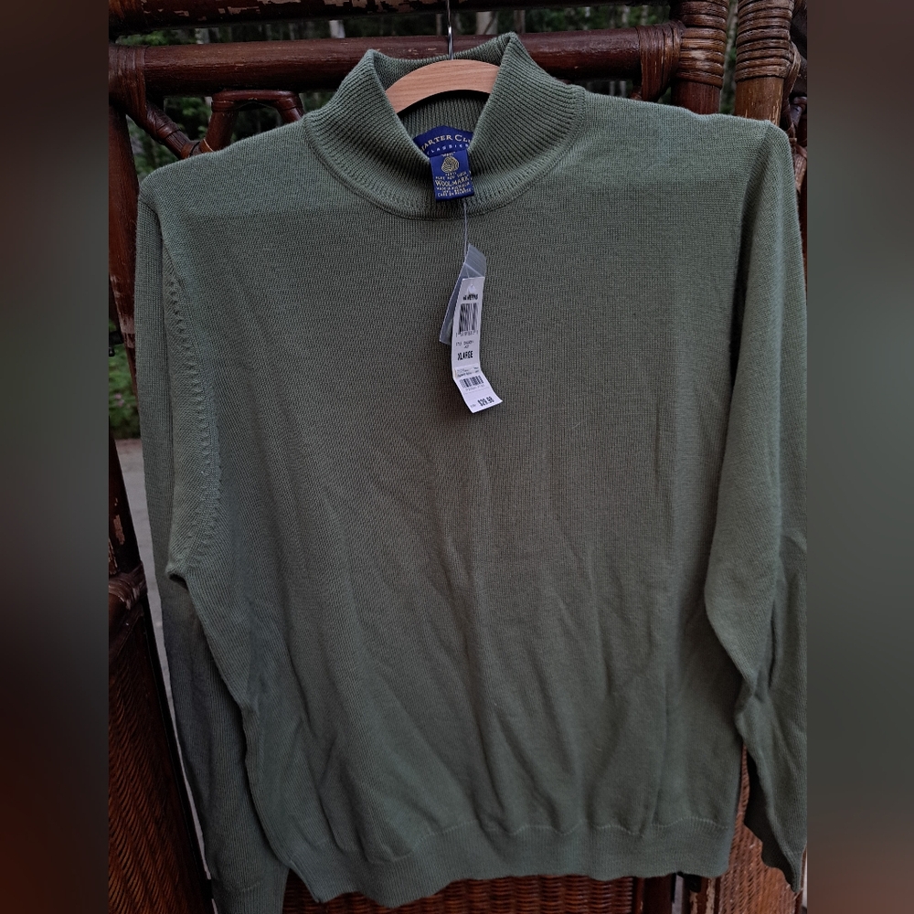 Charter Club Classic XLarge new sweater 100% pure new wool 🧶